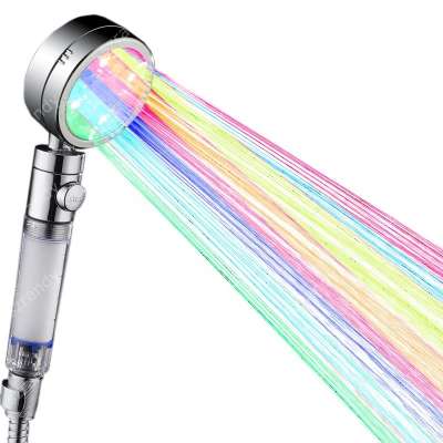 Multi-colors Fast Flashing LED Color Switch Shower head