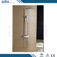 China New Bathroom Brass Chrome Wall Mounted Mixer Shower Sets