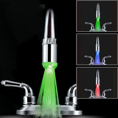 2012 newest led waterfall brass and glass basin faucet