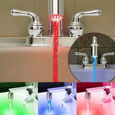 RGB temperature sensor LED light bathtub faucet aerators