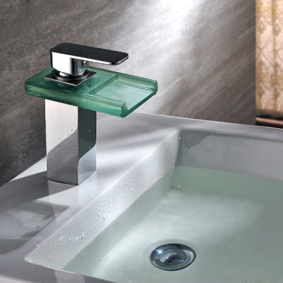 water glow led color basin tap LD8005-001B