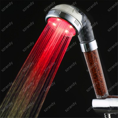 LD8008-B22 Red Color Anion Spa Light Massage LED Showers