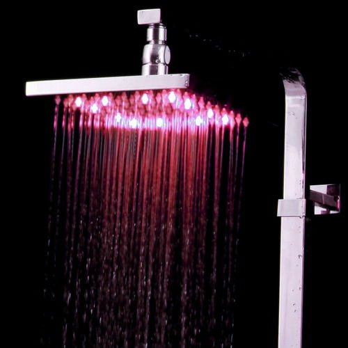 LD8030-A1 led top Brass shower head/square spray shower/big rain shower head